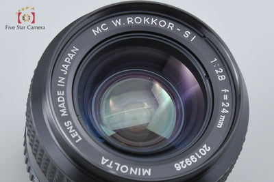 [Used] MINOLTA MC W.ROKKOR-SI 24mm f/2.8