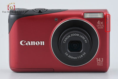 [Used] Canon PowerShot A2200 Red Compact Digital Camera