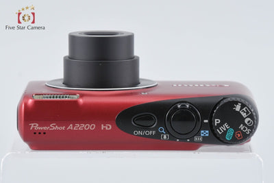 [Used] Canon PowerShot A2200 Red Compact Digital Camera