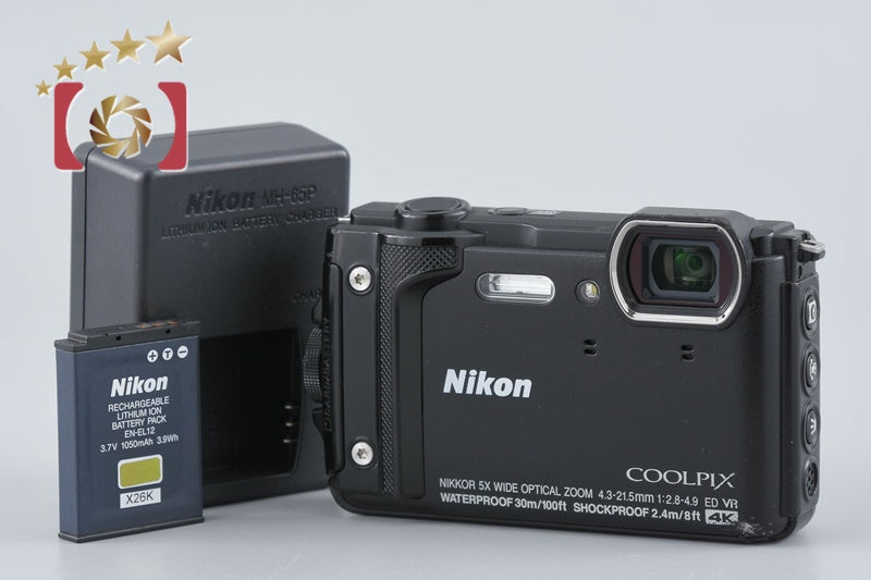 [Used] Nikon COOLPIX W300 Black Compact Digital Camera
