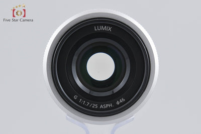 [Used] Panasonic LUMIX G 25mm f/1.7 ASPH. H-H025 Silver