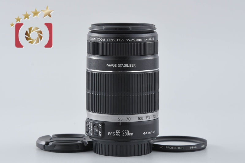 【中古】Canon キヤノン EF-S 55-250mm f/4-5.6 IS