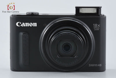 [Used] Canon PowerShot SX610 HS Black Compact Digital Camera
