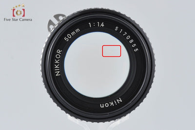 [Used] Nikon Ai-S NIKKOR 50mm f/1.4