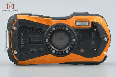[Used] RICOH Pentax WG-50 Orange Waterproof Digital Camera