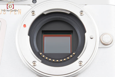 【中古】OLYMPUS オリンパス PEN E-PL10 EZ ダブルズームキット ホワイト シャッター回数僅少 元箱付き