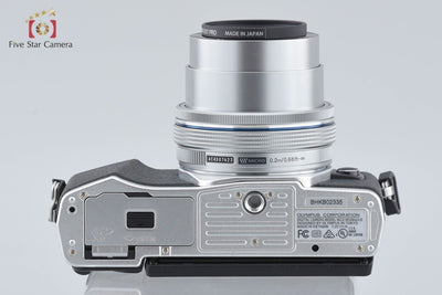 【中古】OLYMPUS オリンパス OM-D E-M10 Mark II 14-42mm EZ レンズキット シルバー シャッター回数僅少