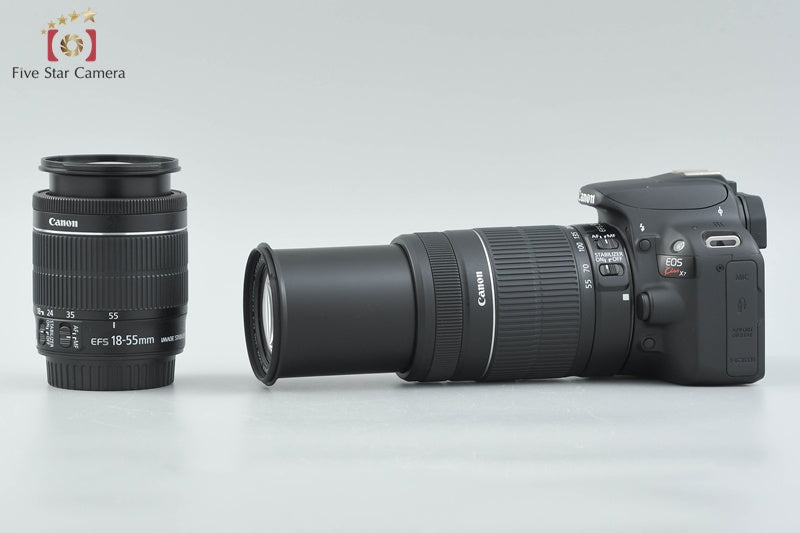 中古】Canon キヤノン EOS Kiss X7 ダブルズームキット ブラック