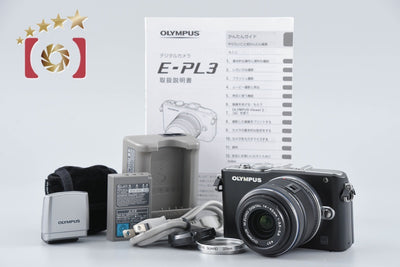 [Used] OLYMPUS Olympus PEN Lite E-PL3 Lens Kit Black Shutter Count Very Low