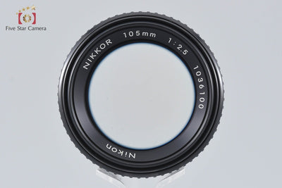 [Used] Nikon Ai-S NIKKOR 105mm f/2.5 (no meter coupling prong)