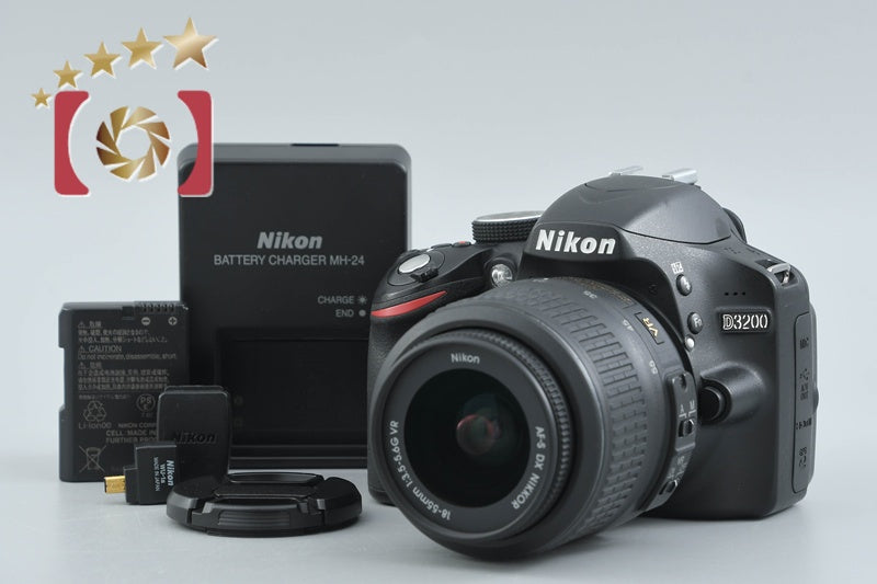 [Used] Nikon D3200 18-55 VR Lens Kit Black