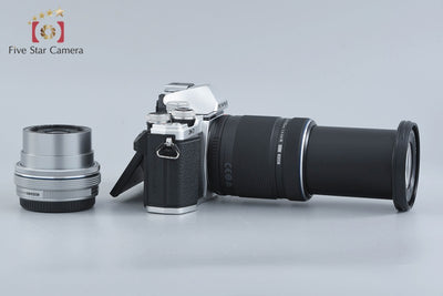 [Used] OLYMPUS OM-D E-M10 Mark II EZ Double Zoom Kit Silver, Low Shutter Count, With Original Box