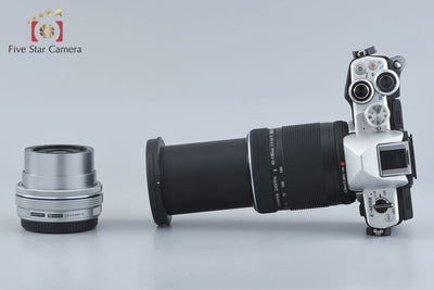 [Used] OLYMPUS OM-D E-M10 Mark II EZ Double Zoom Kit Silver, Low Shutter Count, With Original Box