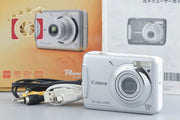 [Used] Canon PowerShot A480 Silver Compact Digital Camera with Original Box