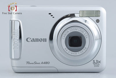 [Used] Canon PowerShot A480 Silver Compact Digital Camera with Original Box