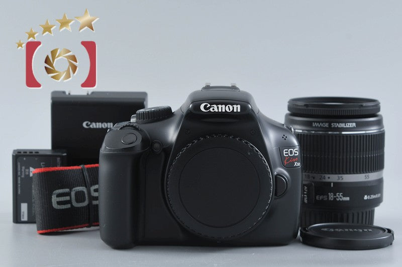 [Used] Canon EOS Kiss X50 Black + EF-S 18-55mm f/3.5-5.6 IS Black, Low Shutter Count