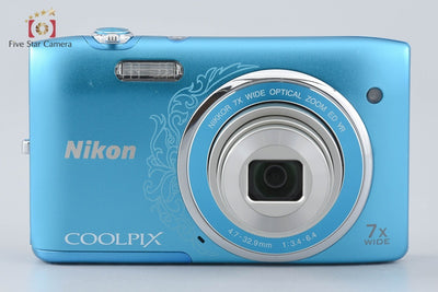 Used] Nikon COOLPIX S3500 Oriental Blue Compact Digital Camera