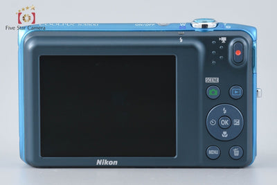 Used] Nikon COOLPIX S3500 Oriental Blue Compact Digital Camera