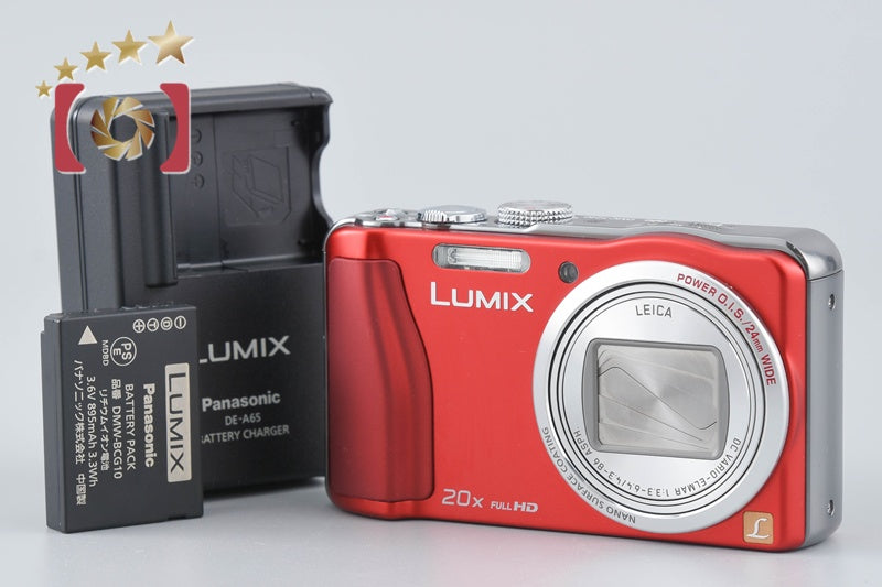 Used: Panasonic LUMIX DMC-TZ30 Red Compact Digital Camera