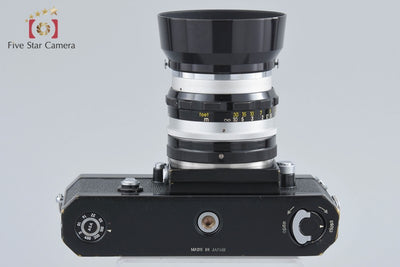 Used: Nikon F Eye-Level Early Black + NIKKOR-H Auto 50mm f/2 with Original Box