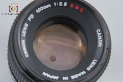 [Used] Canon FD 100mm f/2.8 S.S.C.
