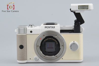 【中古】PENTAX ペンタックス Q ダブルレンズキット ホワイト シャッター回数僅少 元箱付き