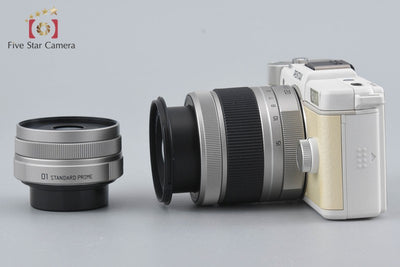 【中古】PENTAX ペンタックス Q ダブルレンズキット ホワイト シャッター回数僅少 元箱付き