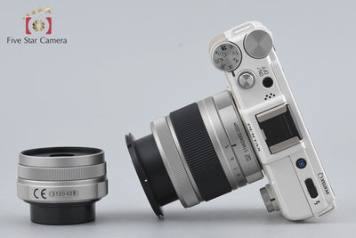 【中古】PENTAX ペンタックス Q ダブルレンズキット ホワイト シャッター回数僅少 元箱付き