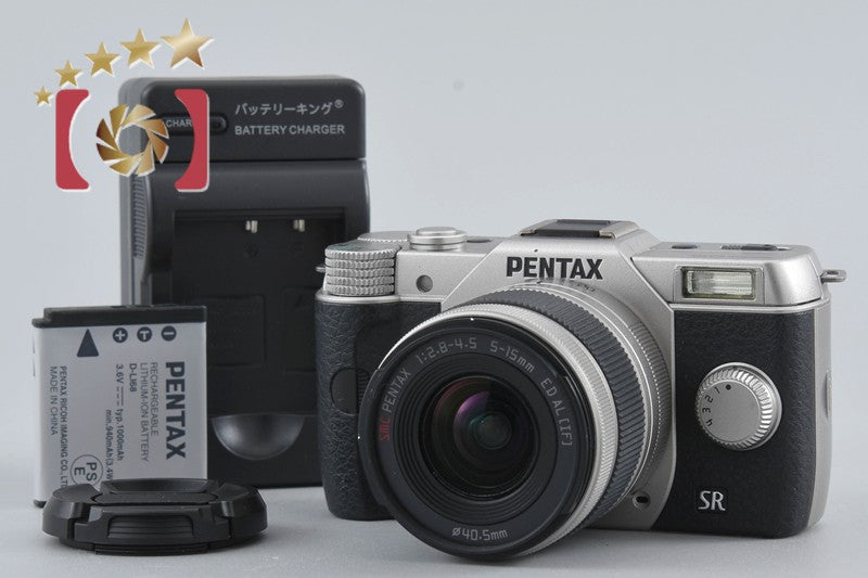 【中古】PENTAX ペンタックス Q10 ズームレンズキット シルバー シャッター回数僅少