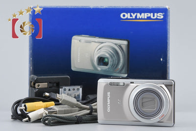 【中古】OLYMPUS オリンパス μ-7040 チタニウムシルバー コンパクトデジタルカメラ 元箱付き