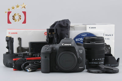 [Used] Canon EOS 7D Mark II EF-S 18-135 IS STM Lens Kit + BG-E16 Battery Grip with Original Box