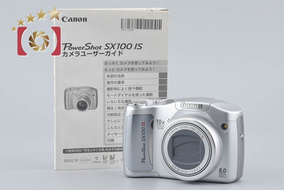 [Used] Canon PowerShot SX100 IS Silver Compact Digital Camera