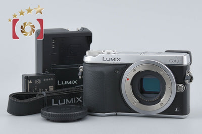 【中古】Panasonic パナソニック LUMIX DMC-GX7 シルバー ミラーレス一眼カメラ シャッター回数僅少