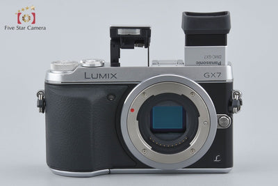 【中古】Panasonic パナソニック LUMIX DMC-GX7 シルバー ミラーレス一眼カメラ シャッター回数僅少