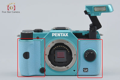 【中古】PENTAX ペンタックス Q10 ダブルズームレンズキット ミントアクア シャッター回数僅少
