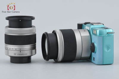 【中古】PENTAX ペンタックス Q10 ダブルズームレンズキット ミントアクア シャッター回数僅少