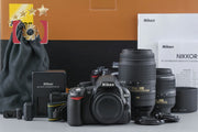[Used] Nikon D3100 Double Zoom Kit Black with Original Box