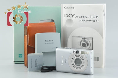 【中古】Canon キヤノン IXY Digital 110 IS シルバー コンパクトデジタルカメラ 元箱付き