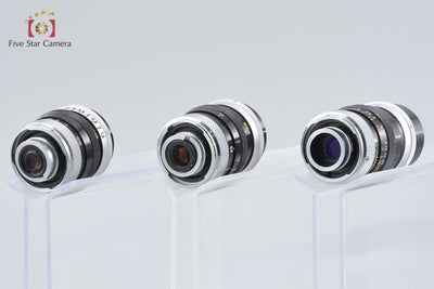 【中古】Canon キヤノン Eight + C-8 6.5mm f/1.8 + C-8 13mm f/1.4 + C-8 38mm f/1.8