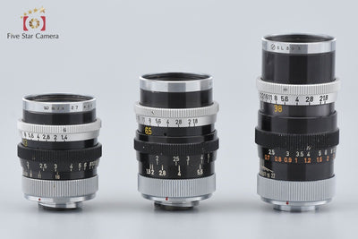 【中古】Canon キヤノン Eight + C-8 6.5mm f/1.8 + C-8 13mm f/1.4 + C-8 38mm f/1.8