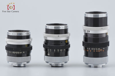 【中古】Canon キヤノン Eight + C-8 6.5mm f/1.8 + C-8 13mm f/1.4 + C-8 38mm f/1.8