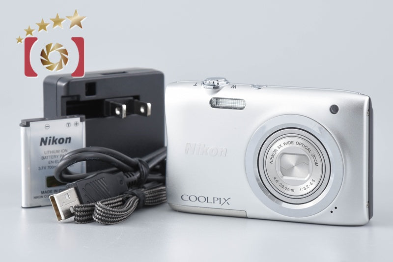 【中古】Nikon ニコン COOLPIX A100 シルバー コンパクトデジタルカメラ