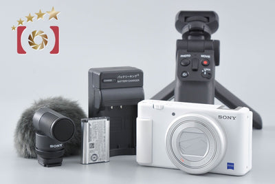 【中古】SONY ソニー VLOGCAM ZV-1 ホワイト + GP-VPT2BT シューティンググリップ