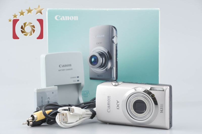 [Used] Canon IXY 10S Silver Compact Digital Camera with Original Box