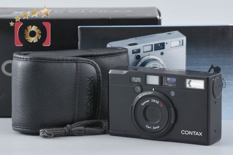 【中古】CONTAX コンタックス Tix ブラック コンパクトフィルムカメラ 元箱付き