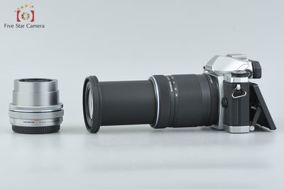 [Used] OLYMPUS OM-D E-M10 EZ Double Zoom Kit Silver, Low Shutter Count