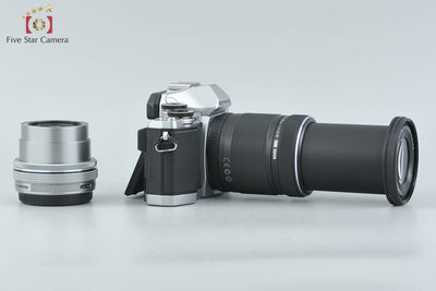 [Used] OLYMPUS OM-D E-M10 EZ Double Zoom Kit Silver, Low Shutter Count