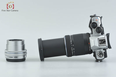 [Used] OLYMPUS OM-D E-M10 EZ Double Zoom Kit Silver, Low Shutter Count