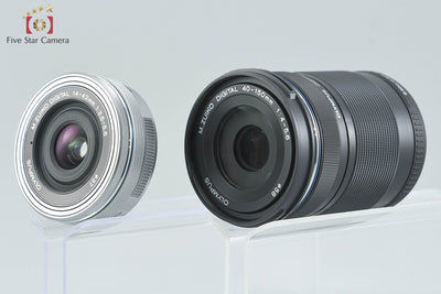 [Used] OLYMPUS OM-D E-M10 EZ Double Zoom Kit Silver, Low Shutter Count