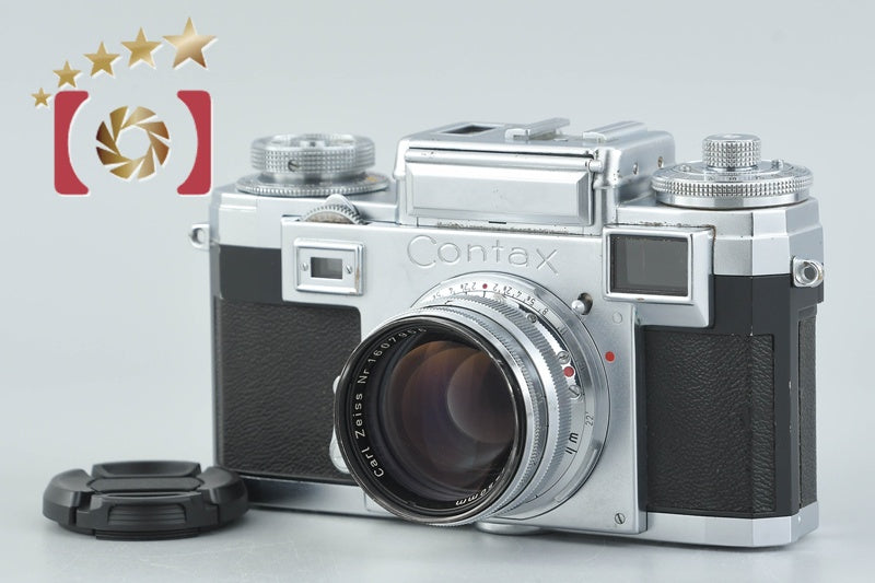 【中古】CONTAX コンタックス Zeiss Ikon IIIa + Carl Zeiss Sonnar 50mm f/1.5